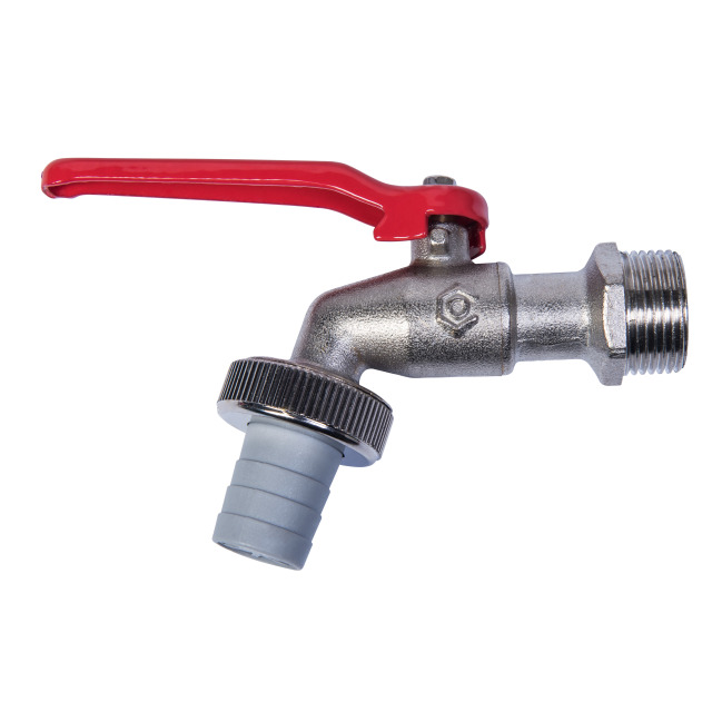 GRIFO ESFERA LATON CURVO 3/4