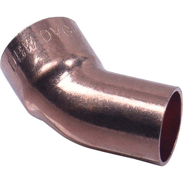 CODO SOLDADURA 45° CU Ø 15MM