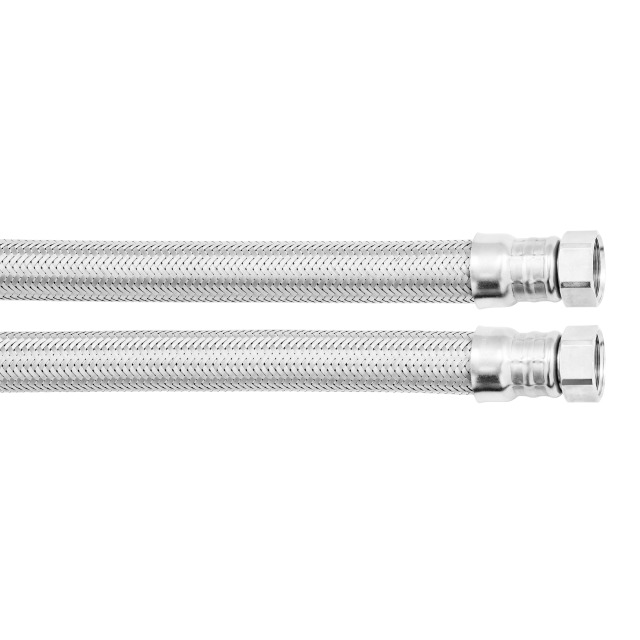 MANGUERA CONEXION FLEXIBLE TRENZADO ACERO INOX 1
