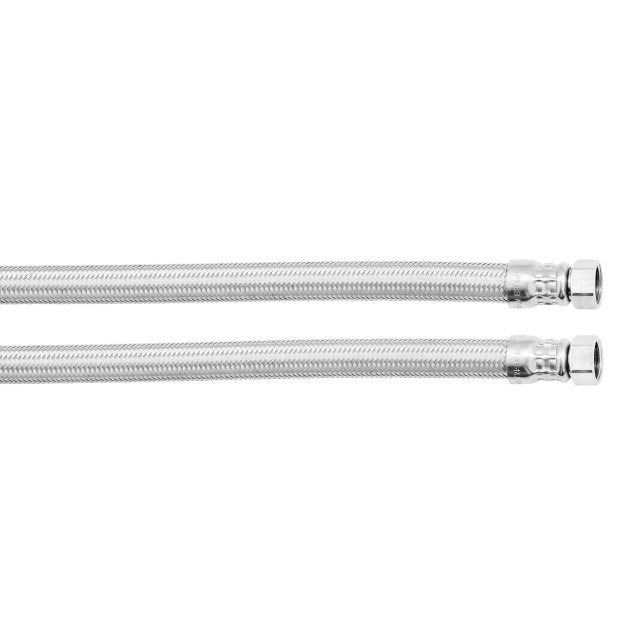 MANGUERA CONEXION FLEXIBLE TRENZADO ACERO INOX 1/2