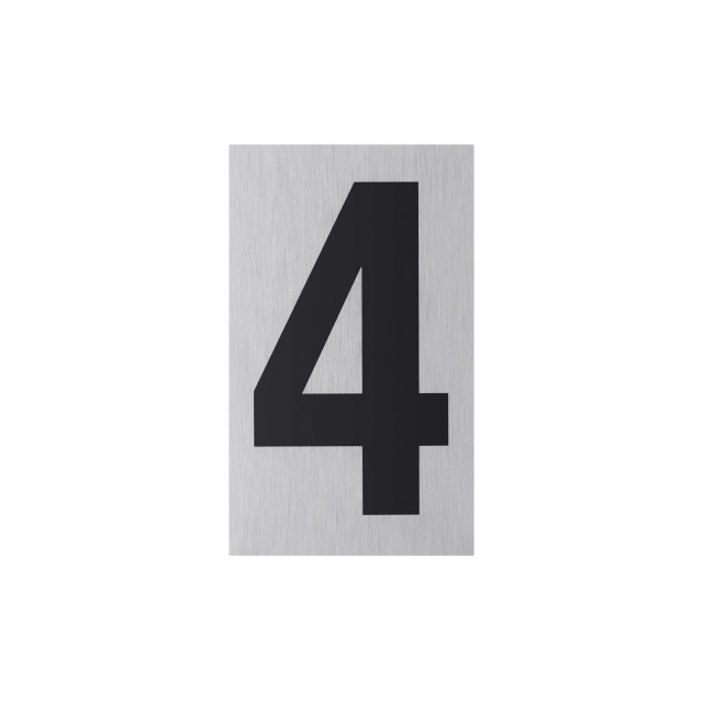 LETRERO ALU Nº 4 100X60MM