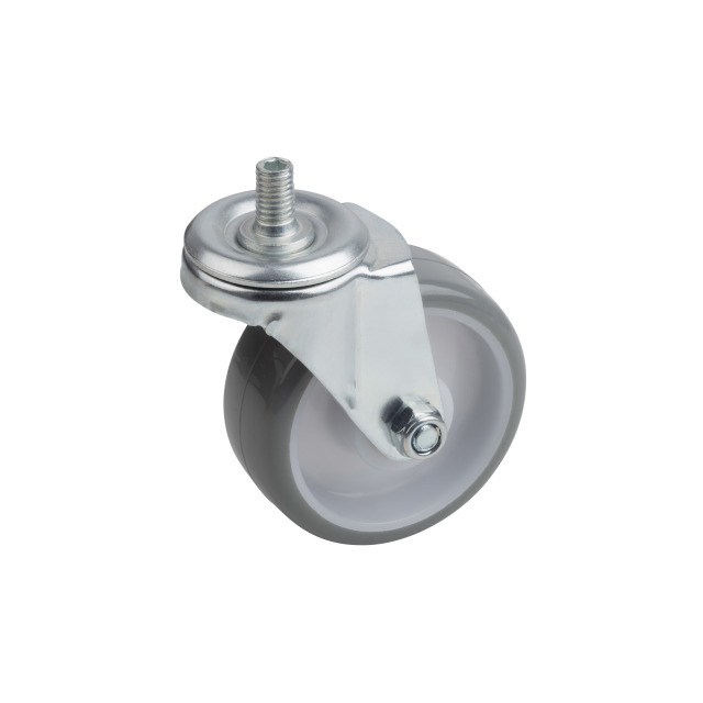 RUEDA GIRATORIA 75MM PU CON TORNILLO