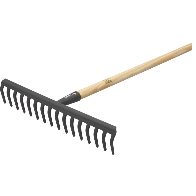 RASTRILLO DE JARDIN NEGRO CON MANGO