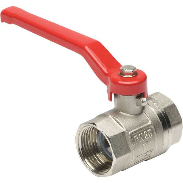 VALVULA DE BOLA+ACERO ROJO 1